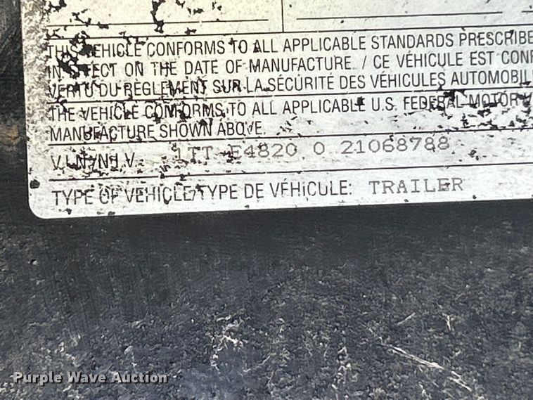 image for item FC2531 2002 Transcraft drop deck trailer