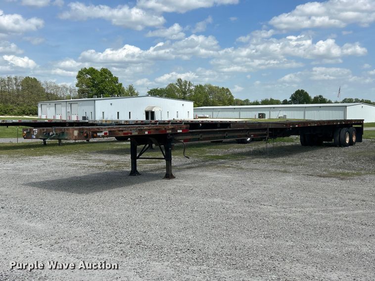 image for item FC2533 1988 Fontaine TP-3-4868SL extendable flatbed trailer