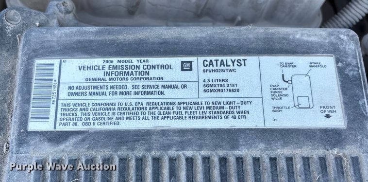 image for item FG1091 2006 GMC Sierra 1500 Ext. Cab pickup truck