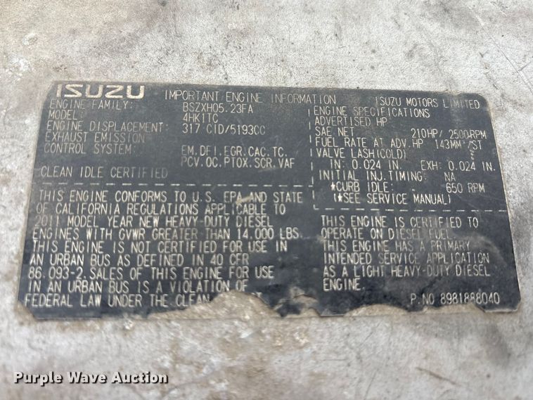 image for item FK1420 2016 Isuzu NQR street sweeper truck