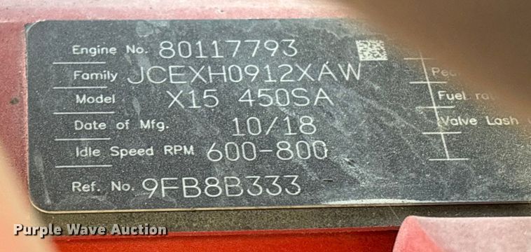 image for item YA1340 2019 International LT625 semi truck
