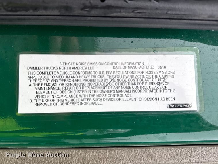 image for item YA2378 2017 Freightliner Cascadia 125 semi truck