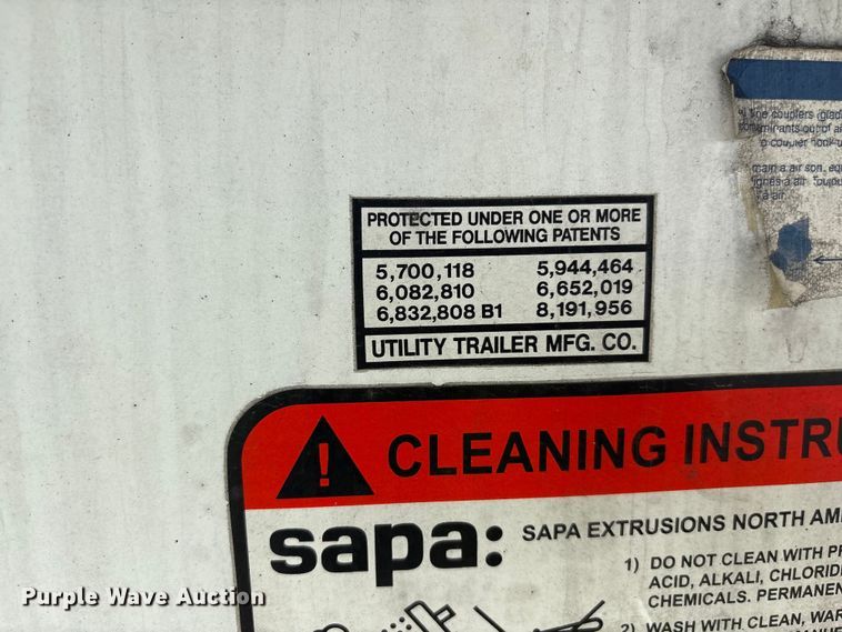 image for item YA2871 2017 Utility VS2RA refrigerated van trailer
