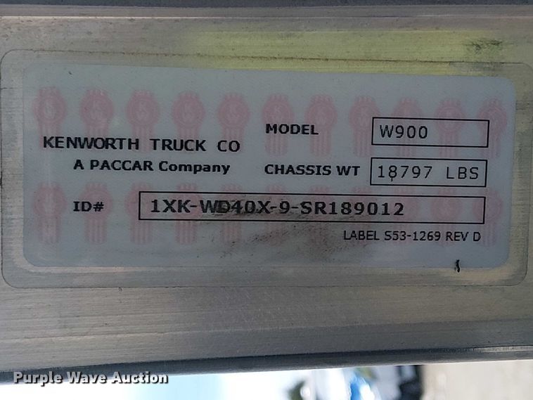 image for item YA2877 2025 Kenworth W900 semi truck