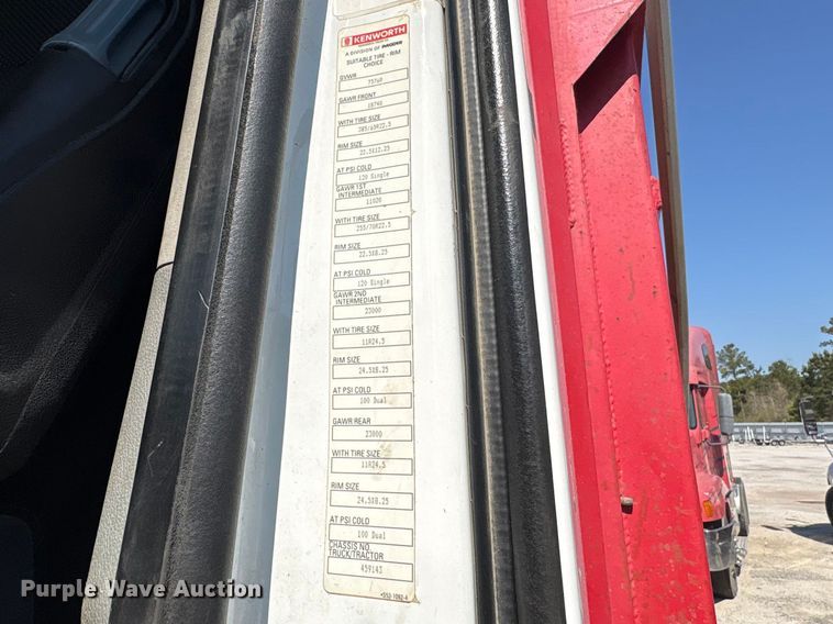 image for item YA3013 2015 Kenworth T880 dump truck