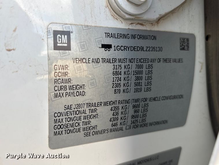 image for item DO5206 2020 Chevrolet Silverado 1500 Crew Cab pickup truck