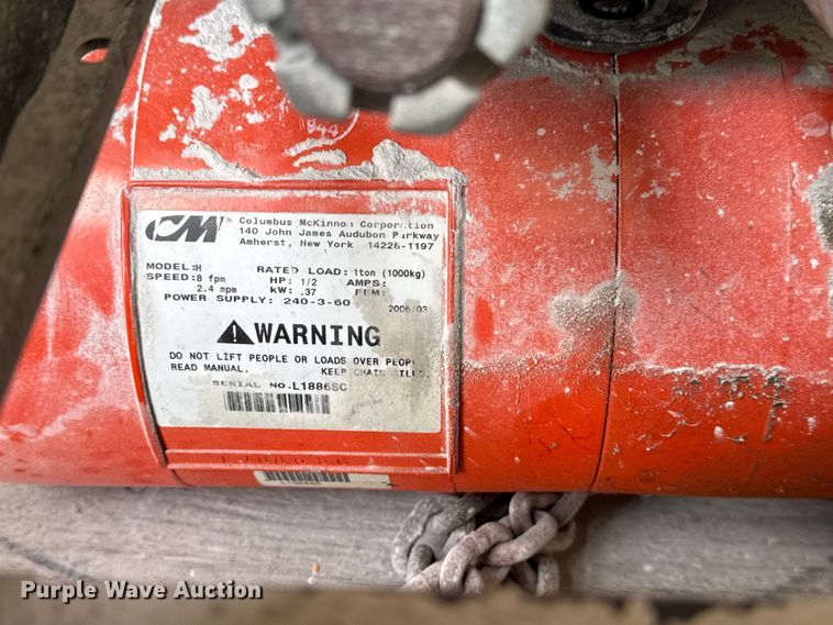 image for item DO8520 Handling Systems overhead crane