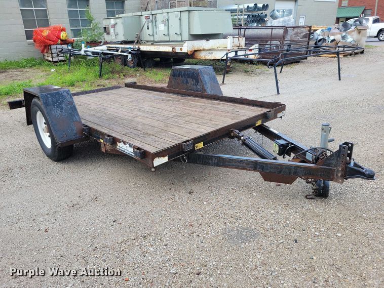 image for item DZ7086 2014 Red Oak Mfg tilt deck equipment trailer