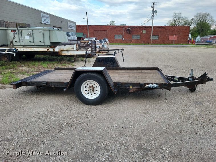 image for item DZ7086 2014 Red Oak Mfg tilt deck equipment trailer