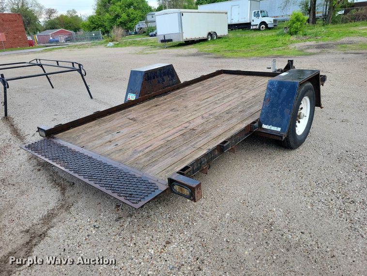 image for item DZ7086 2014 Red Oak Mfg tilt deck equipment trailer