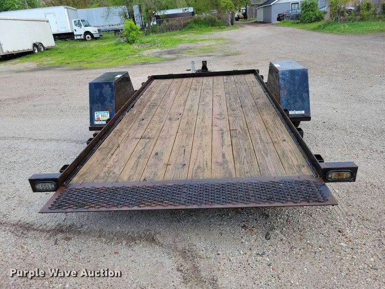 image for item DZ7086 2014 Red Oak Mfg tilt deck equipment trailer