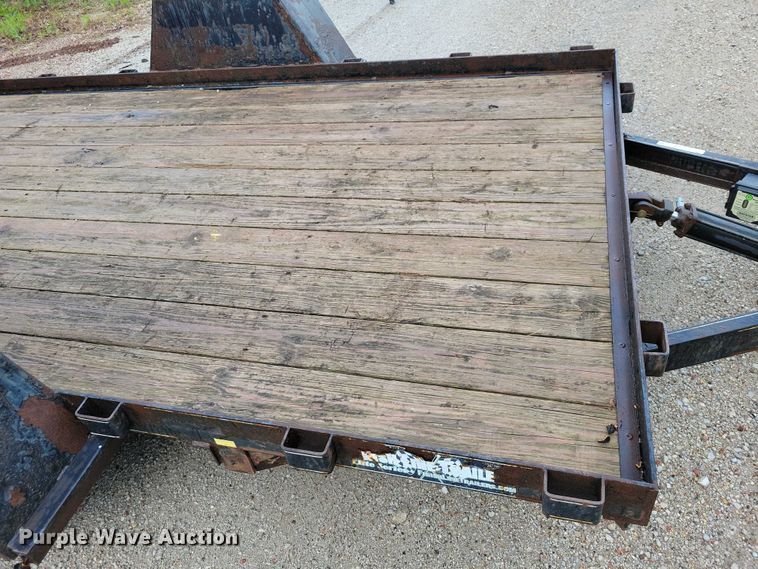 image for item DZ7086 2014 Red Oak Mfg tilt deck equipment trailer