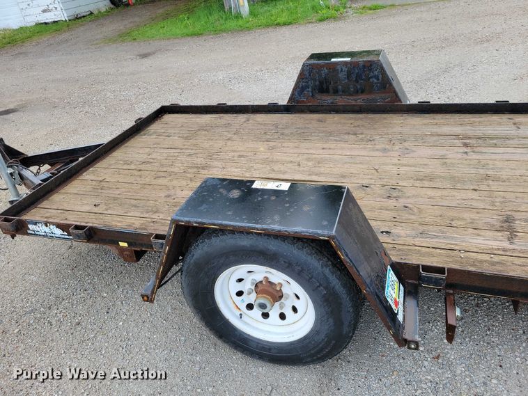 image for item DZ7086 2014 Red Oak Mfg tilt deck equipment trailer