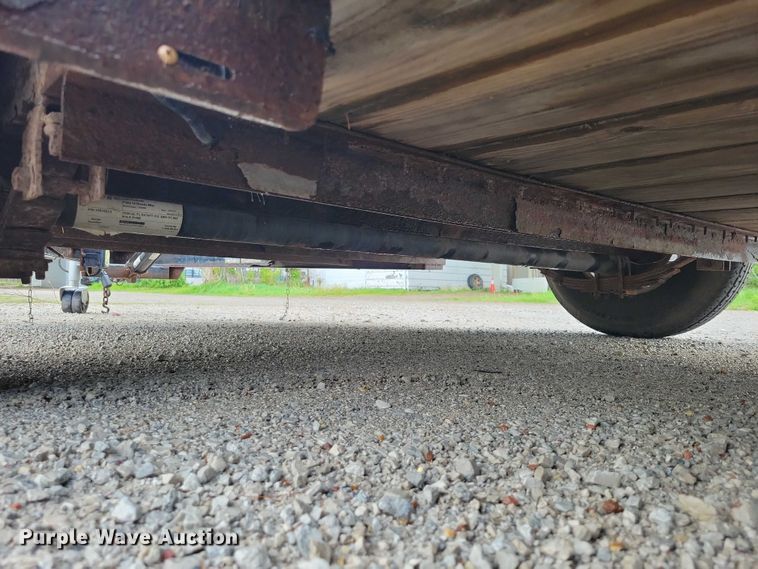 image for item DZ7086 2014 Red Oak Mfg tilt deck equipment trailer