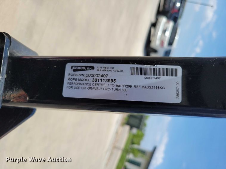 image for item DZ7103 2023 Gravely Pro Turn 660 ZTR lawn mower