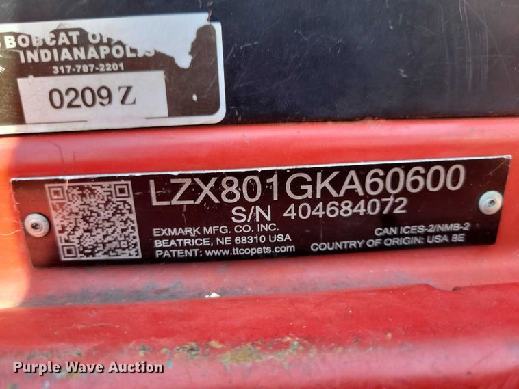 image for item DZ7105 eXmark Lazer Z ZTR lawn mower
