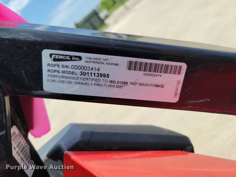 image for item DZ7106 2024 Gravely Pro Turn 660 ZTR lawn mower