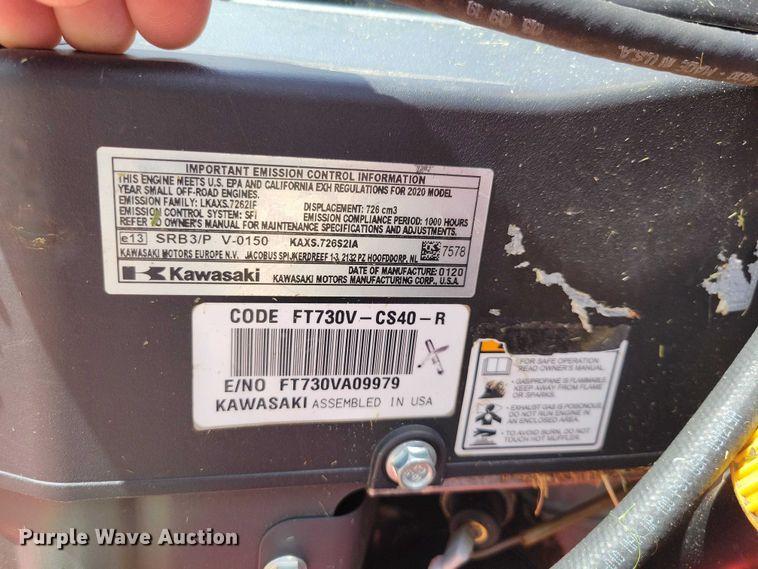 image for item DZ7107 2020 Gravely Pro Stance 60 ZTR lawn mower