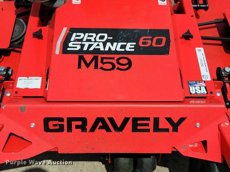image for item DZ7107 2020 Gravely Pro Stance 60 ZTR lawn mower