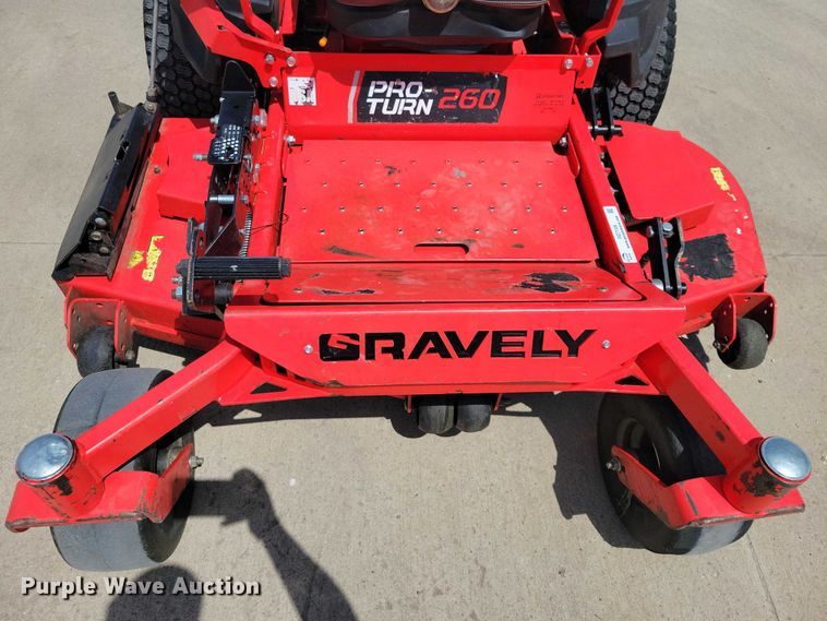image for item DZ7108 2021 Gravely Pro Turn 260 ZTR lawn mower