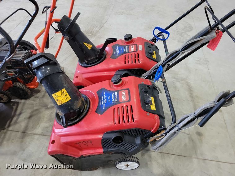 image for item DZ7110 (4) Toro Clean Power 721 R snow blowers