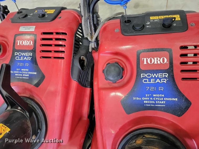 image for item DZ7110 (4) Toro Clean Power 721 R snow blowers