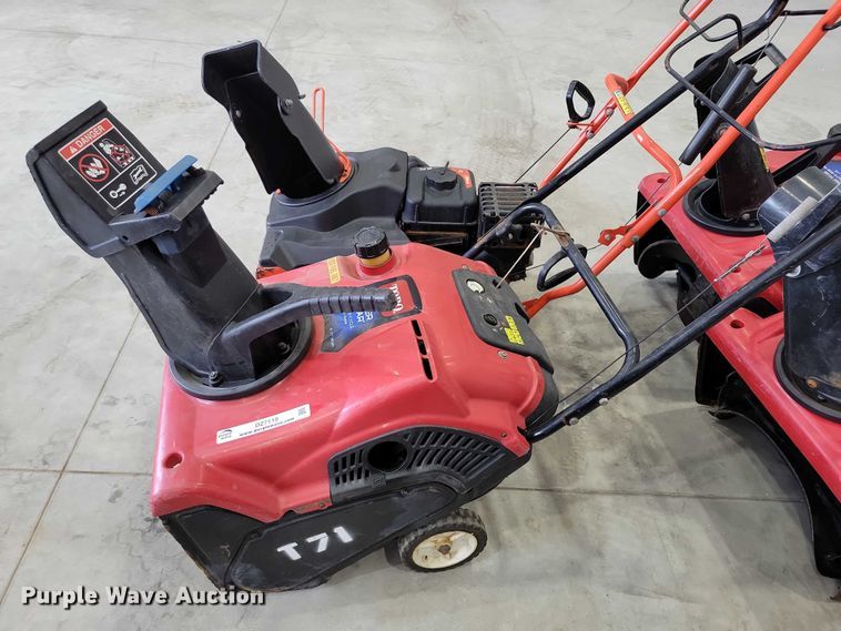 image for item DZ7110 (4) Toro Clean Power 721 R snow blowers