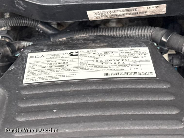 image for item EG8925 2022 RAM 5500 truck cab and chassis
