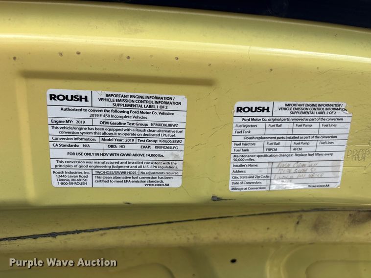 image for item EG9022 2019 Ford E450 Super Duty refrigerated delivery truck