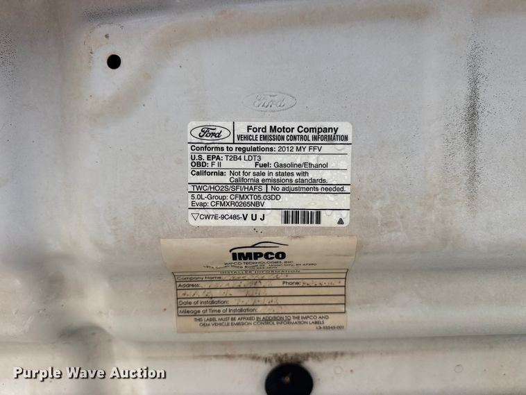 image for item EG9025 2012 Ford F150 Ext. Cab pickup truck