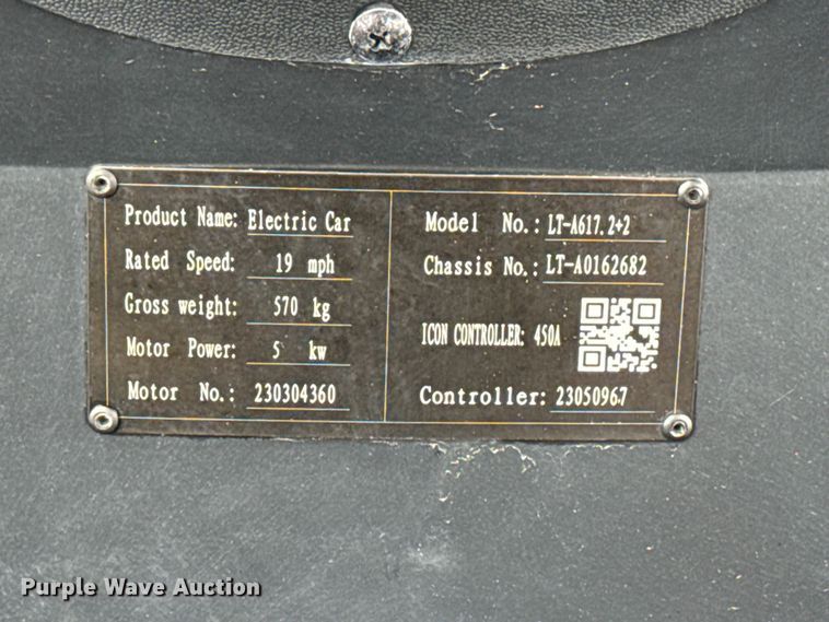 image for item EG9029 Icon Electric Vehicles LT-A617.2+2 golf cart