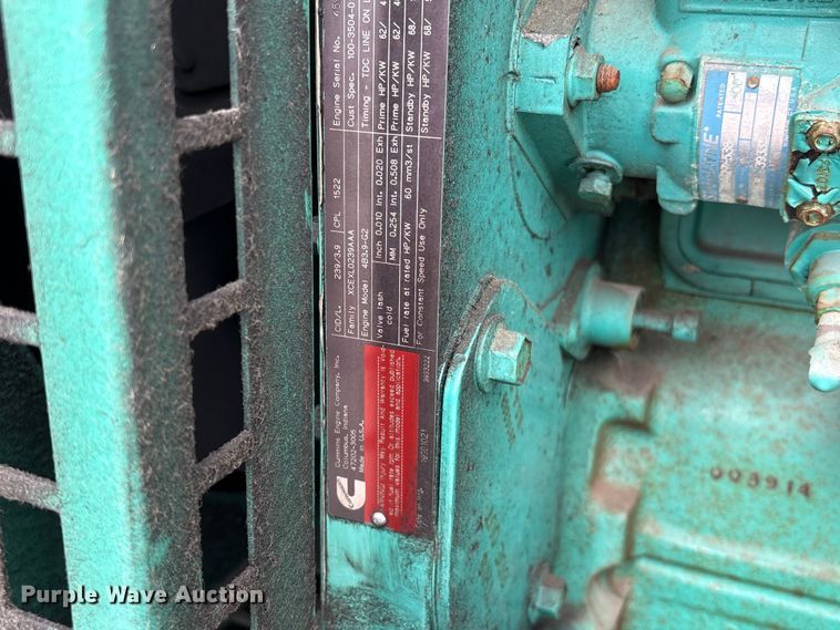 image for item EI5835 Onan DGBC-3380771 generator