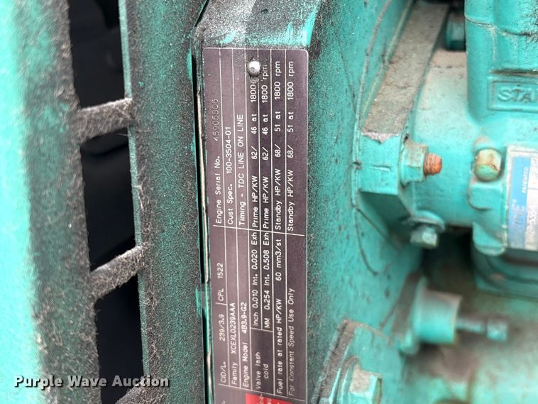 image for item EI5835 Onan DGBC-3380771 generator