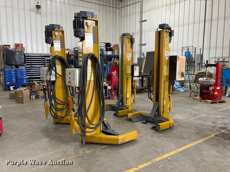 1994 Sefac 1200M65 four post automotive lift
