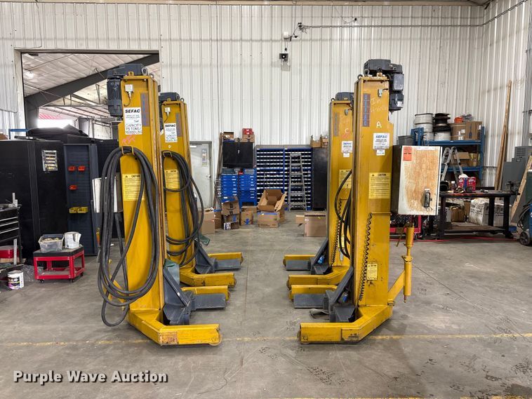 image for item EI5837 1994 Sefac 1200M65 four post automotive lift