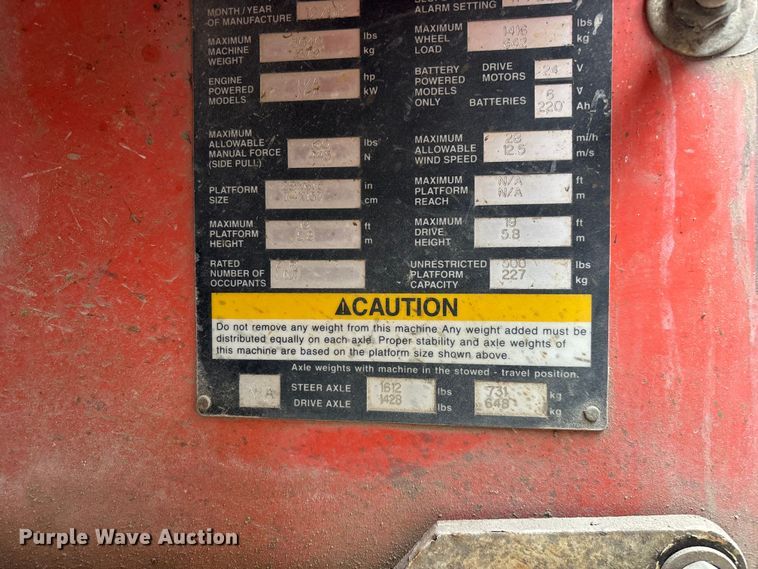 image for item EO4244 Snorkel S1930 scissor lift