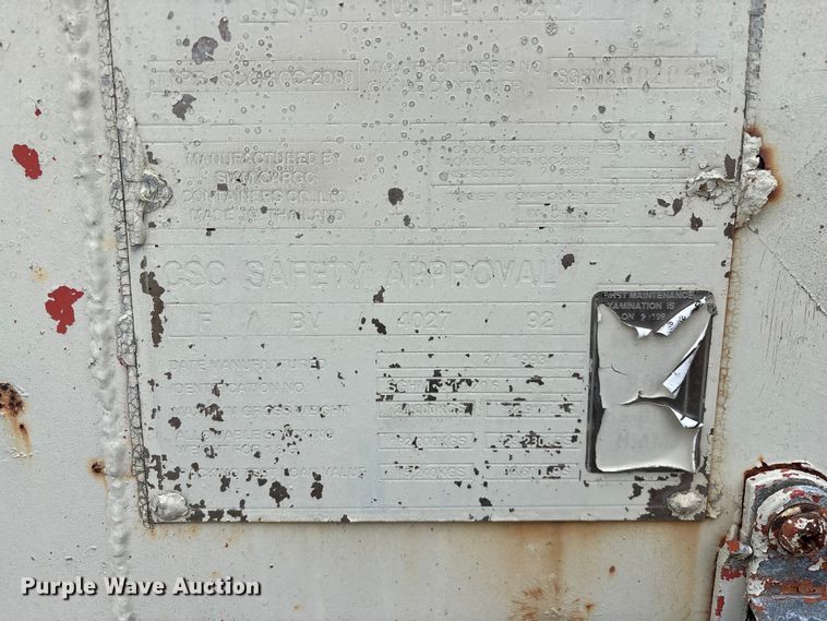 image for item EO4247 Siam Cargo Containers Co., LTD SCG-1CC-2080 shipping container