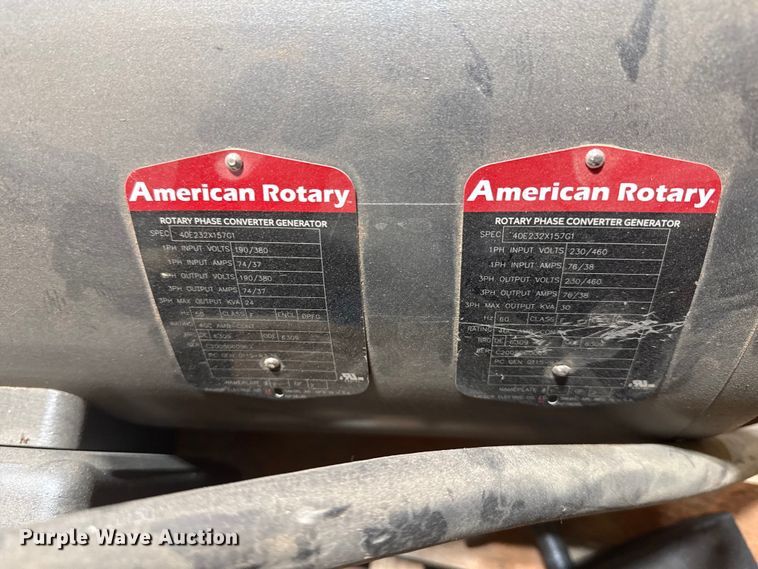 image for item ER1095 American Rotary 40E232X157G1  converter generator