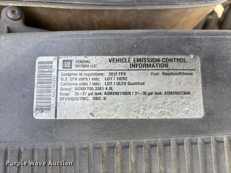 image for item ER7592 2010 Chevrolet Silverado 1500 Ext. Cab pickup truck