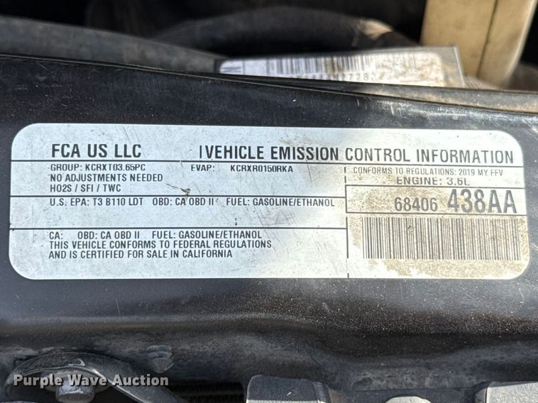 image for item ES5927 2019 Dodge Grand Caravan handicap accessible van