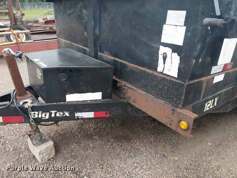 image for item ET2024 2014 Big Tex 12LX dump trailer