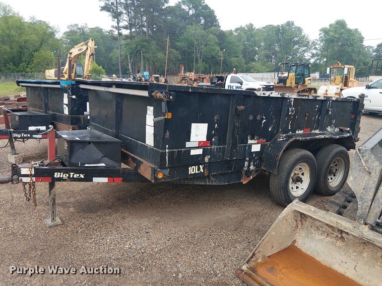 image for item ET2025 2015 Big Tex 10LX dump trailer