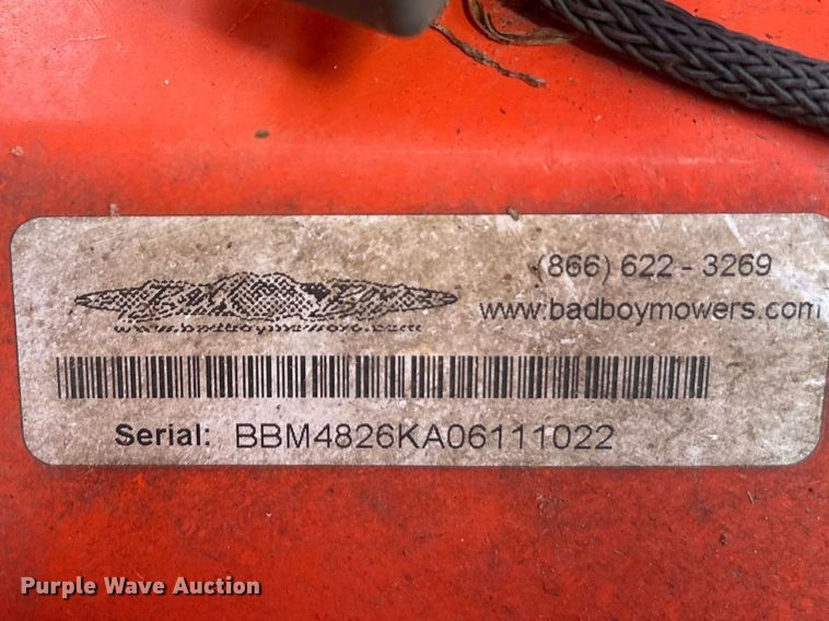 image for item ET2043 Bad Boy 26 pro series ZTR lawn mower