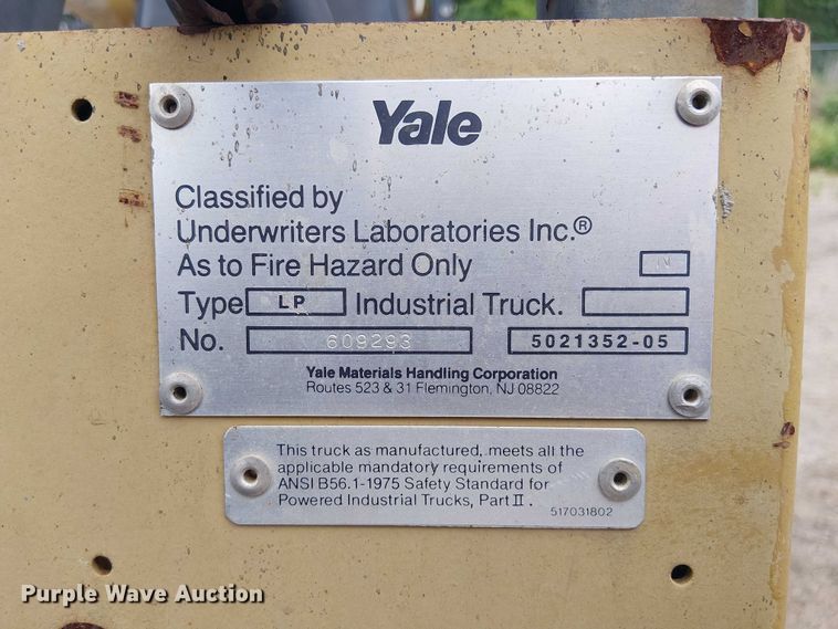 image for item ET2044 Yale GLP030 forklift