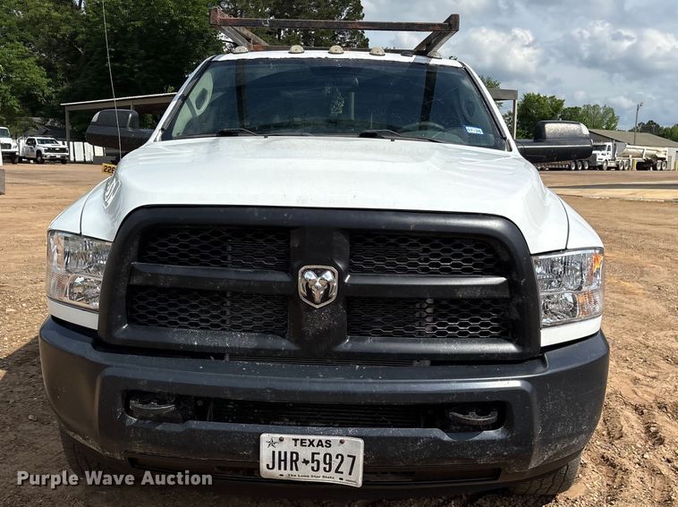 image for item ET2046 2017 RAM 3500 Crew Cab utility bed pickup truck