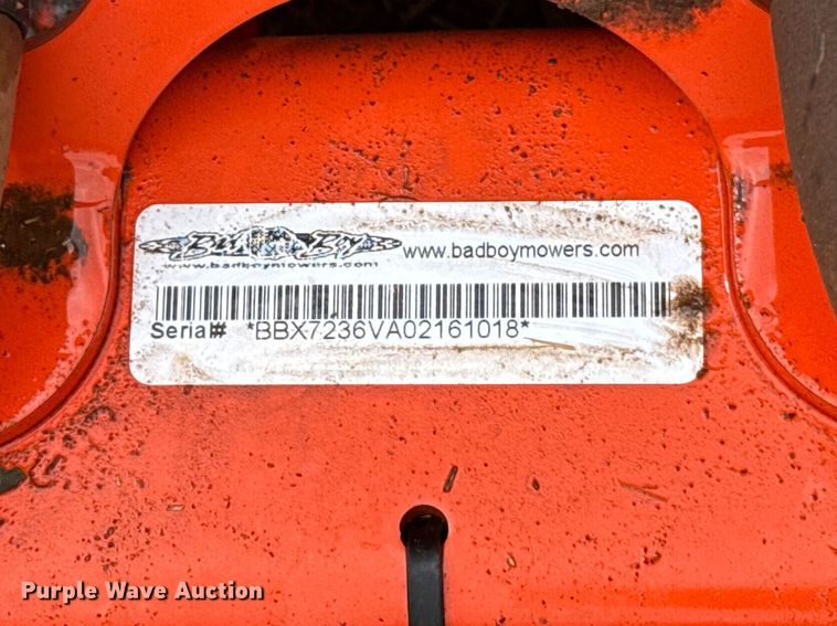 image for item ET6097 2016 Bad Boy Outlaw XP ZTR lawn mower