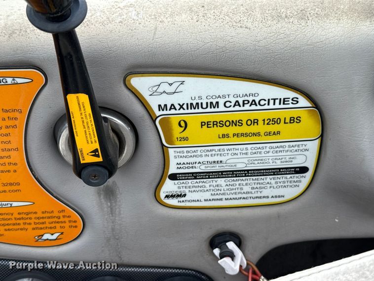 image for item ET6106 2001 CTC ProAir Sport Nautique boat