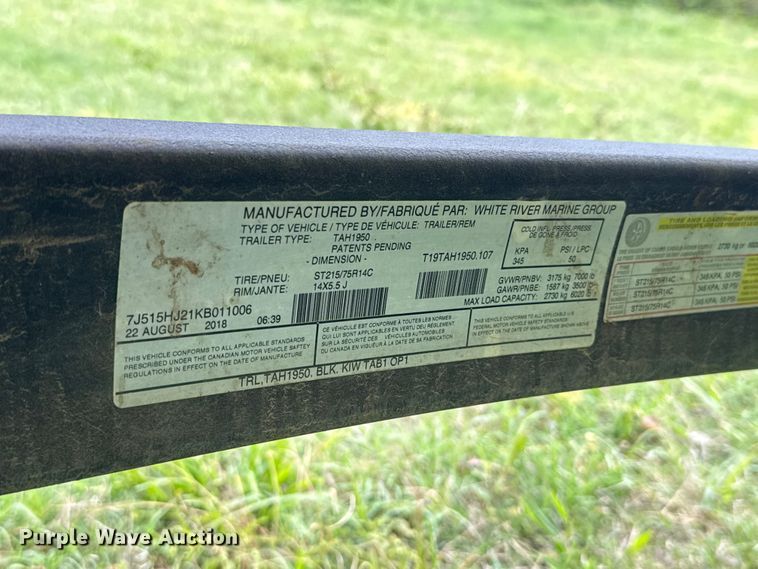 image for item ET6108 2019 Tahoe 1950 boat