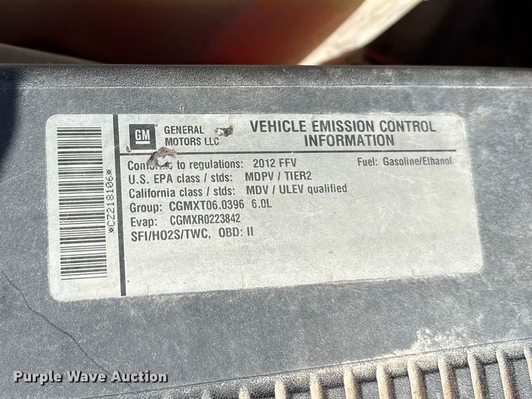 image for item EU0443 2012 GMC Sierra 3500HD Ext. Cab pickup truck