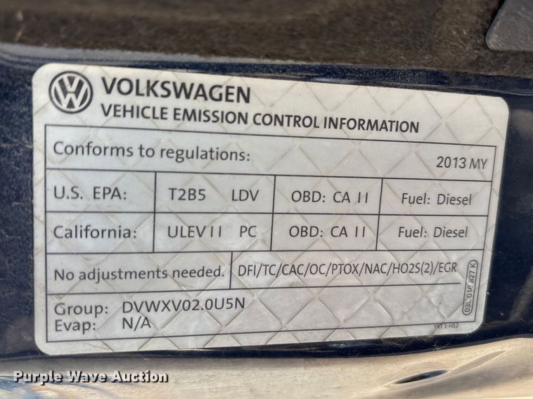 image for item EU0448 2013 Volkswagen Jetta TDI 